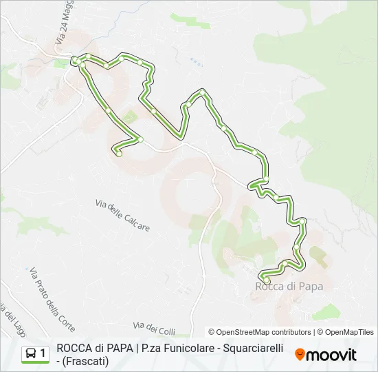 1 Bus Line Map
