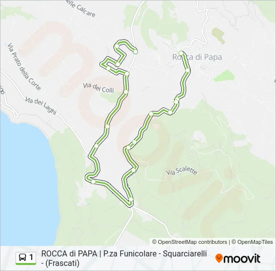 1 Bus Line Map