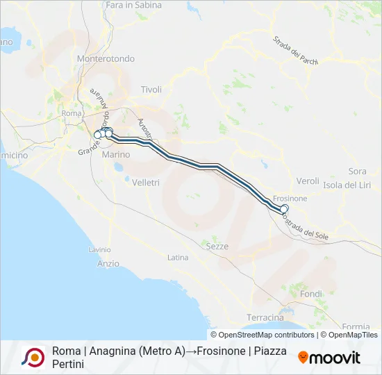 COTRAL Bus Line Map