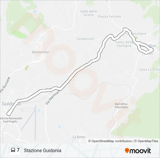 7 Bus Line Map