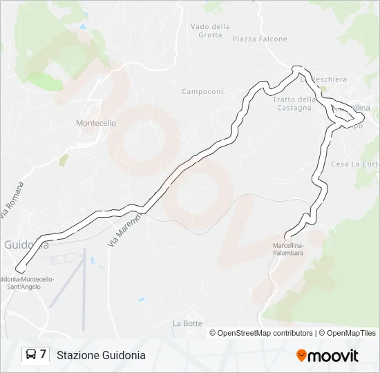7 Bus Line Map