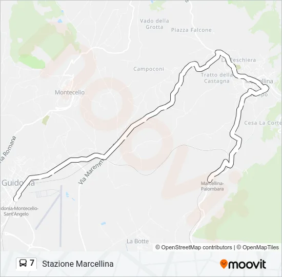 7 Bus Line Map