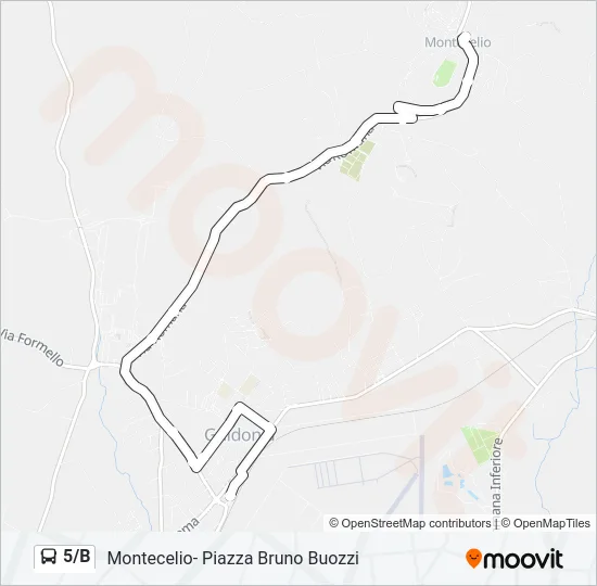 5/B Bus Line Map