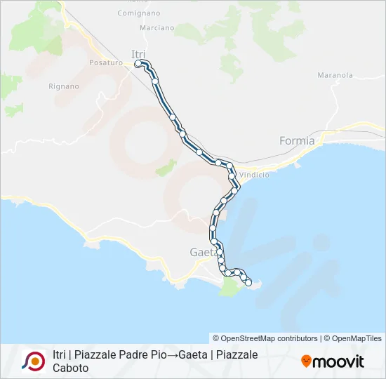 COTRAL Bus Line Map
