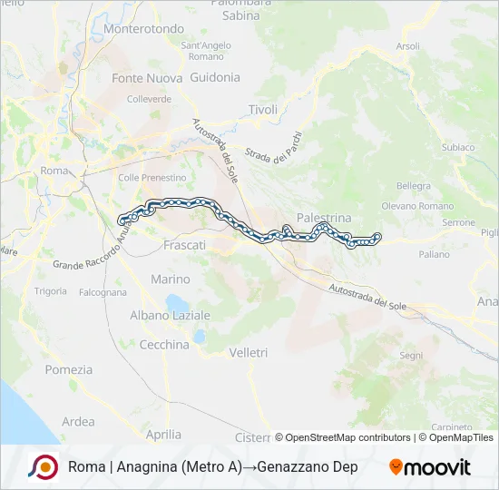 COTRAL Bus Line Map