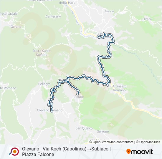 COTRAL bus Line Map