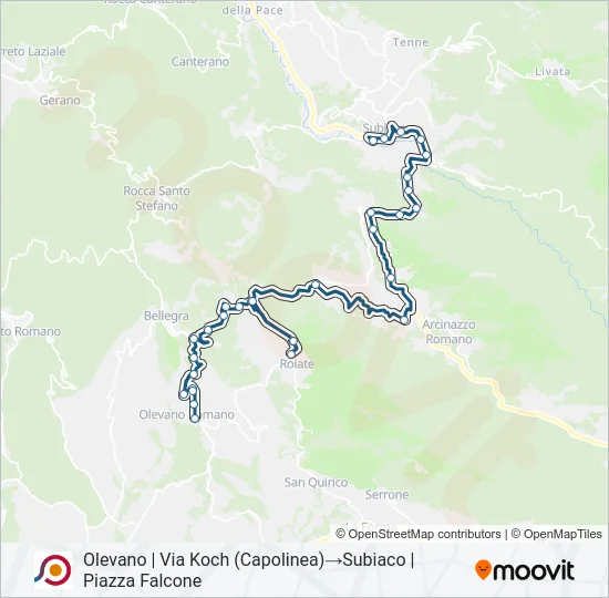 COTRAL Bus Line Map