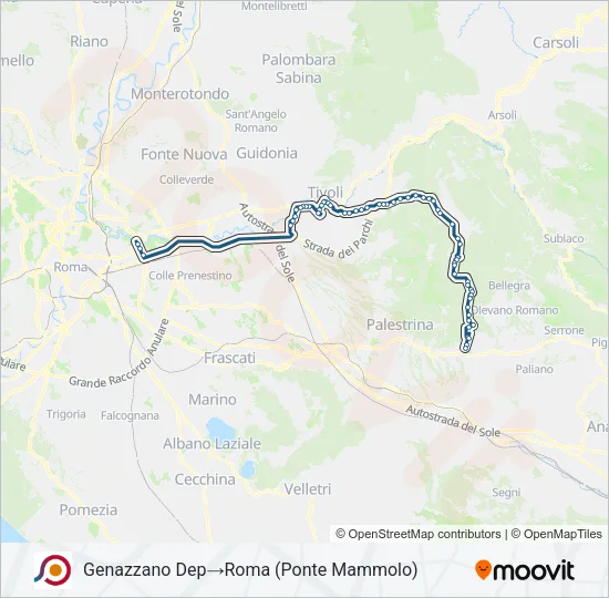 COTRAL Bus Line Map