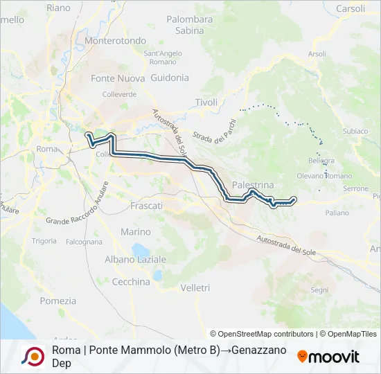 COTRAL Bus Line Map