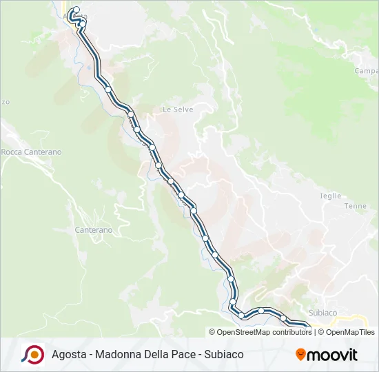 COTRAL Bus Line Map