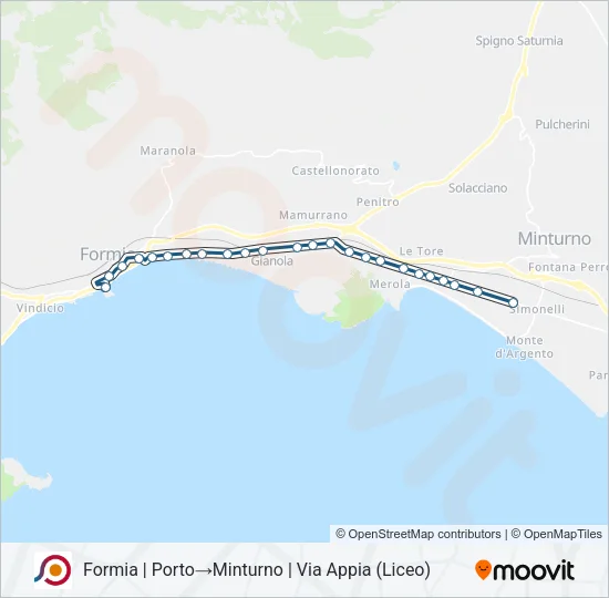 COTRAL Bus Line Map
