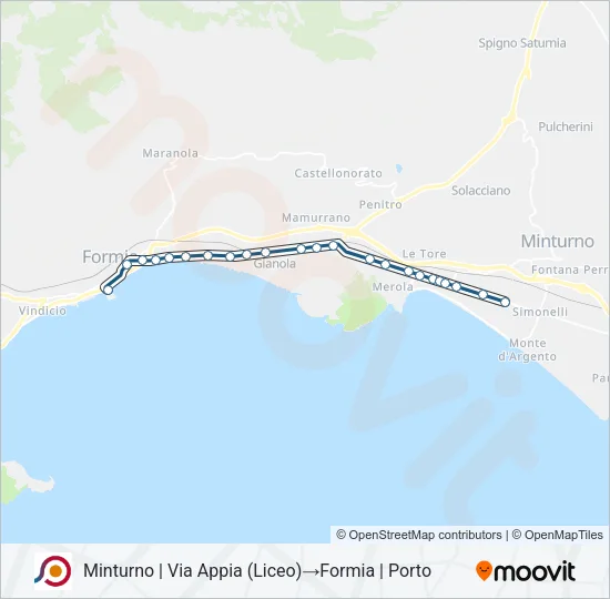 COTRAL Bus Line Map