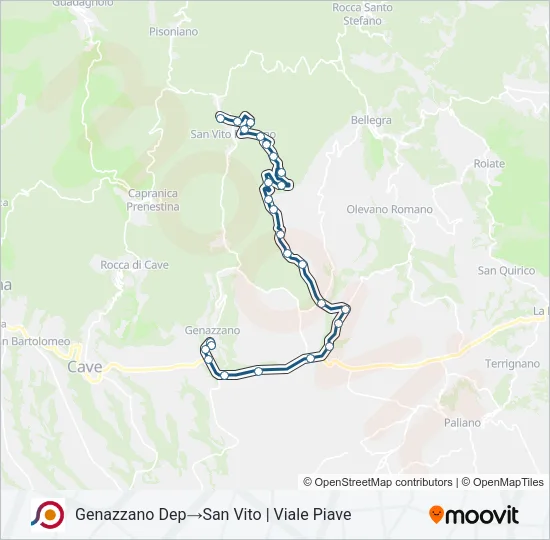 COTRAL Bus Line Map