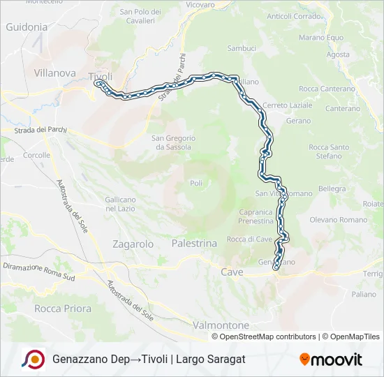 COTRAL Bus Line Map