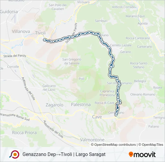 COTRAL Bus Line Map