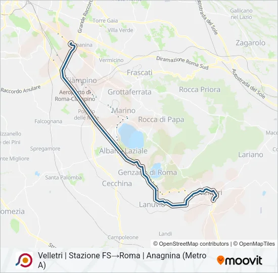 COTRAL Bus Line Map