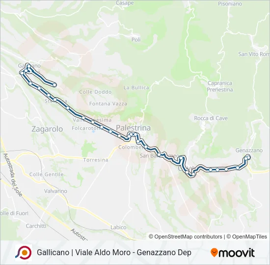 COTRAL Bus Line Map