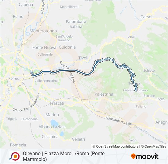 COTRAL bus Line Map