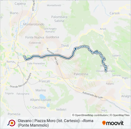 COTRAL Bus Line Map
