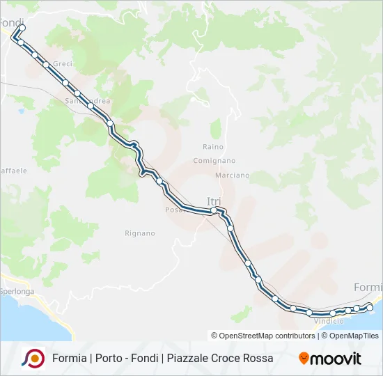 COTRAL Bus Line Map