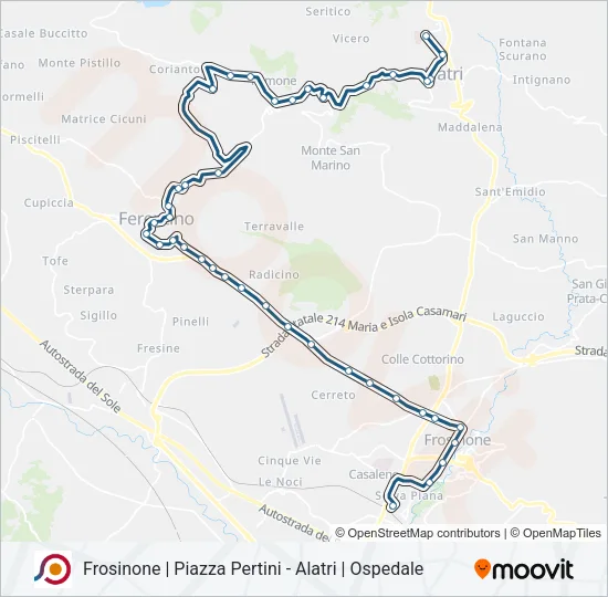 COTRAL Bus Line Map