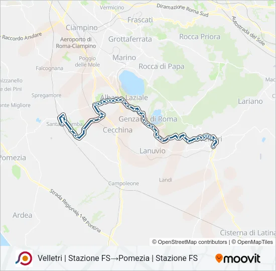 COTRAL Bus Line Map