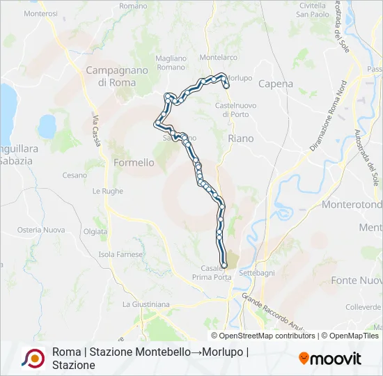 COTRAL Bus Line Map