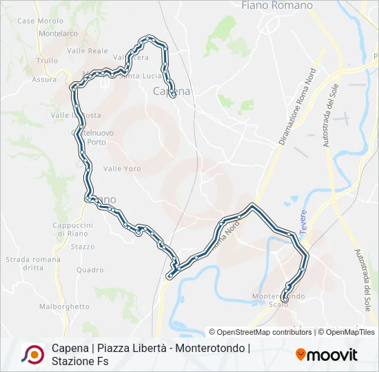 COTRAL Bus Line Map