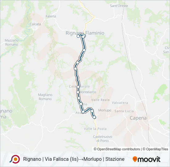 COTRAL Bus Line Map