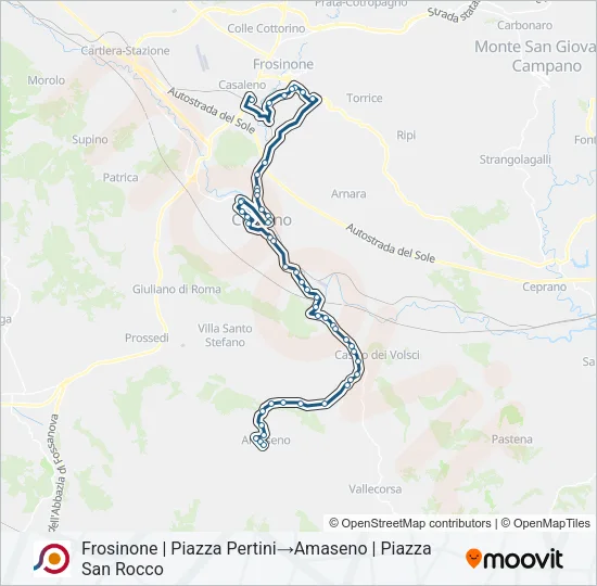 COTRAL Bus Line Map