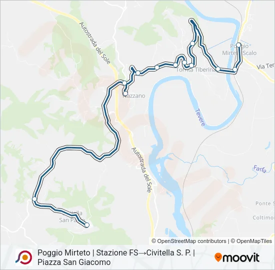 COTRAL Bus Line Map