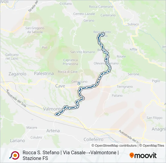 COTRAL Bus Line Map