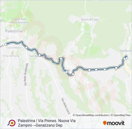COTRAL Bus Line Map