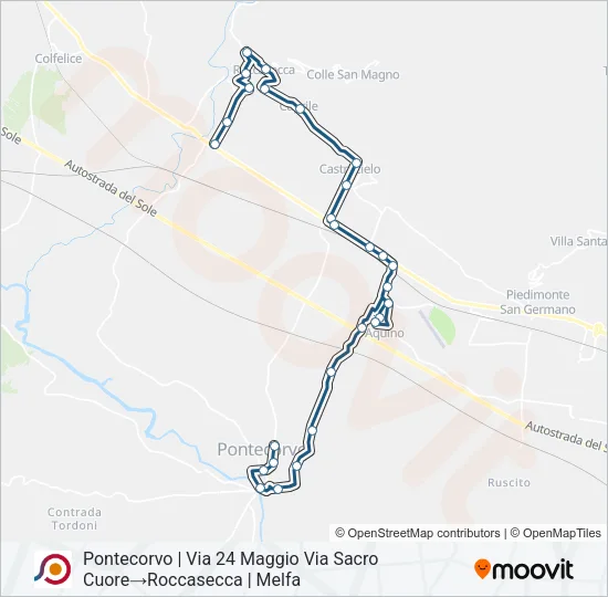 COTRAL Bus Line Map