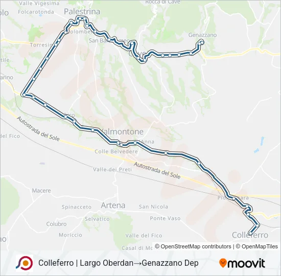 COTRAL Bus Line Map