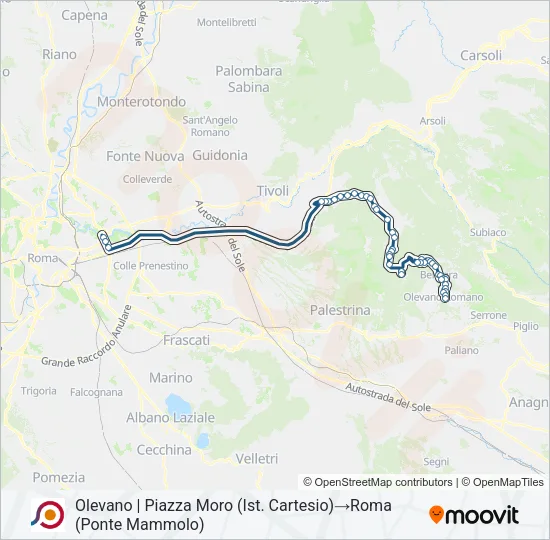 COTRAL Bus Line Map
