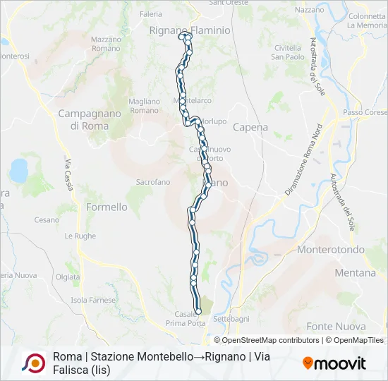 COTRAL Bus Line Map