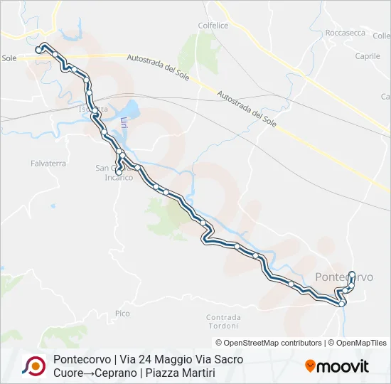 COTRAL Bus Line Map