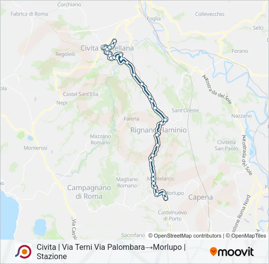 COTRAL Bus Line Map