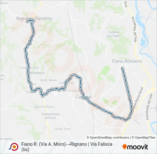 COTRAL Bus Line Map
