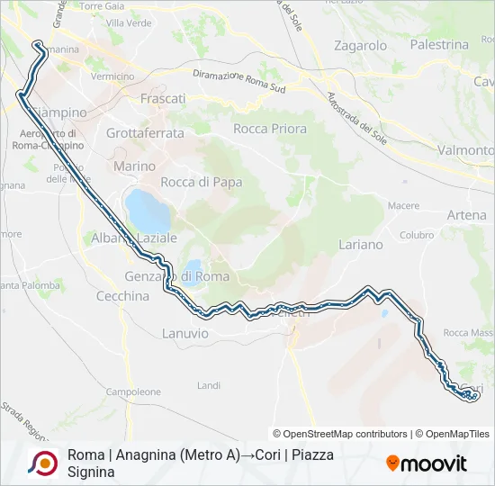 COTRAL Bus Line Map