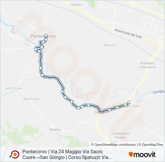 COTRAL Bus Line Map