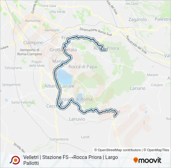 COTRAL Bus Line Map