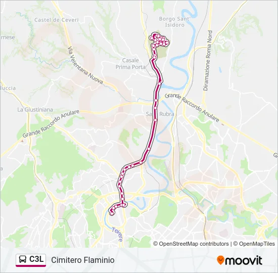 C3L Bus Line Map
