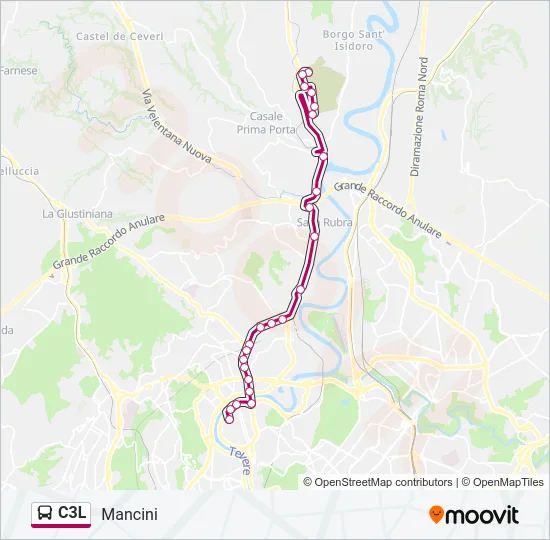 C3L Bus Line Map