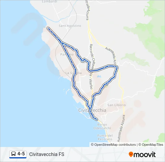 4-5 Bus Line Map