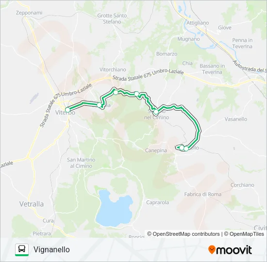 SHUTTLE - RM-VT Bus Line Map
