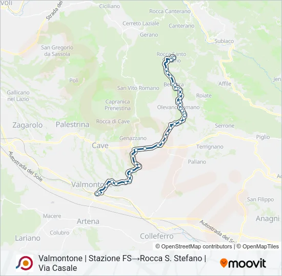 COTRAL Bus Line Map
