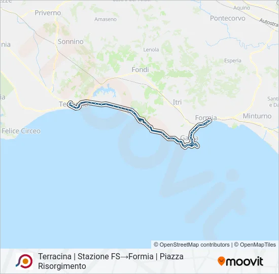 COTRAL Bus Line Map