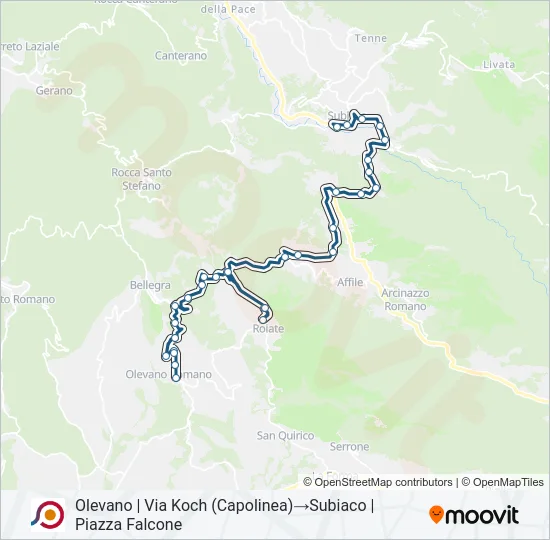 COTRAL Bus Line Map